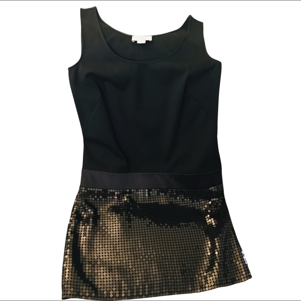Sequin Black Mini Dress